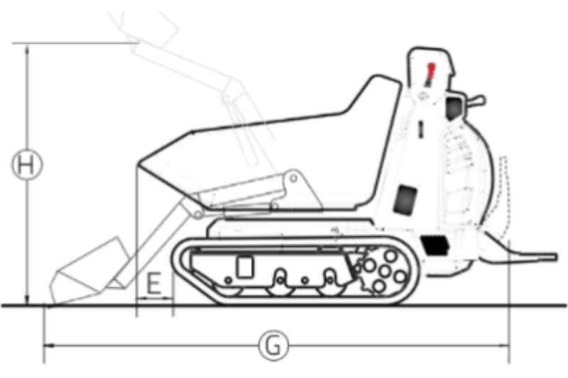 Zeichnung des C13.85 AC Dumpers von Cormidi