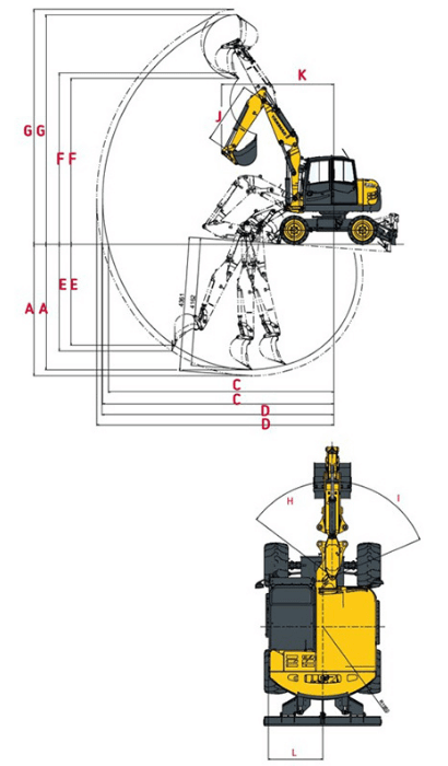 Gelenkausleger B95W von Yanmar