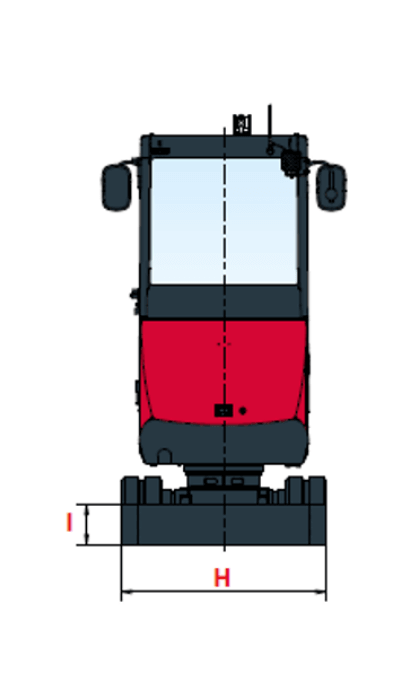 Abmessungen des Yanmar SV 17