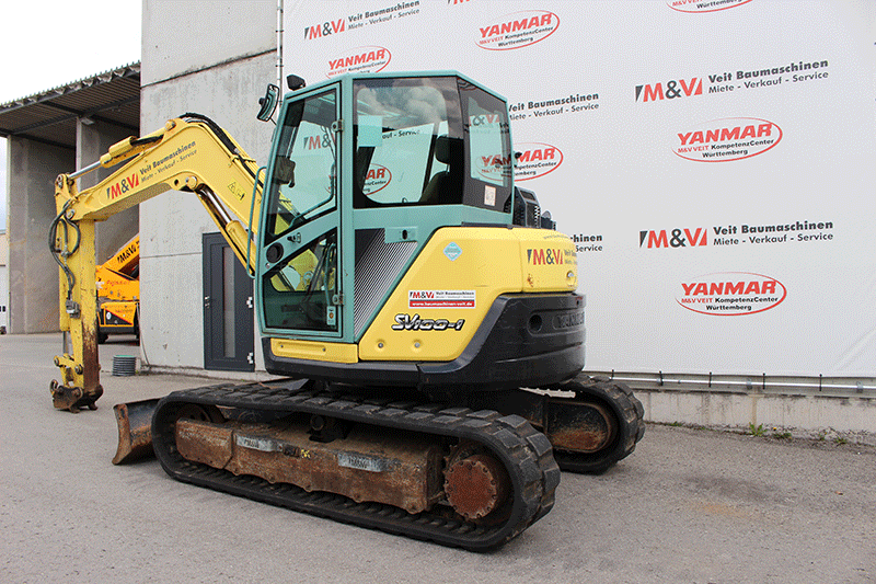Yanmar SV 100-1 Midibagger mieten in Stuttgart – zuverlässiger Midibagger für Erdarbeiten, Tiefbau und professionelle Baustelleneinsätze