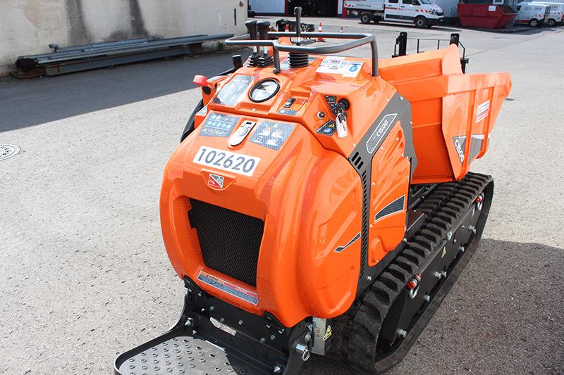 Cormidi C 1500 Kettendumper mieten – kompakte und leistungsstarke Mietmaschine für Baustellen und Materialtransport