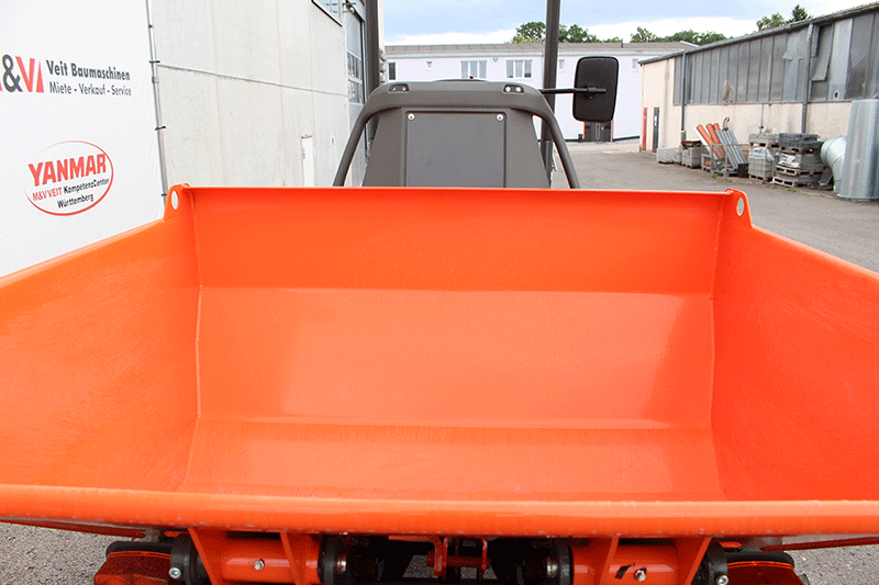 Kippbare Mulde des AUSA D 151 AHA Raddumpers für effizienten Materialtransport