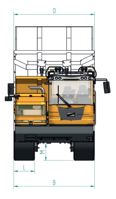 Zeichnung 1 des Heckkippers C912s von Bergmann