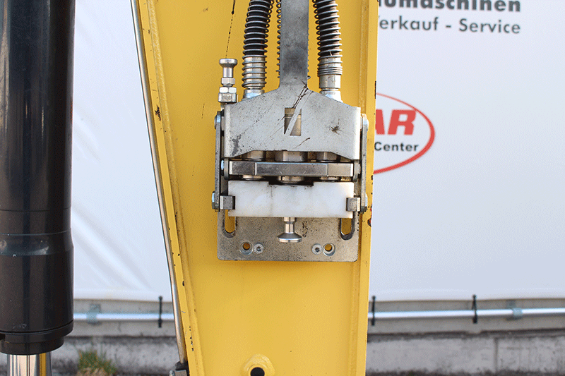 MV-Lock Schnellwechselsystem am Yanmar SV 100-2PB Midibagger – schneller und sicherer Wechsel von Anbaugeräten für flexible Baustelleneinsätze