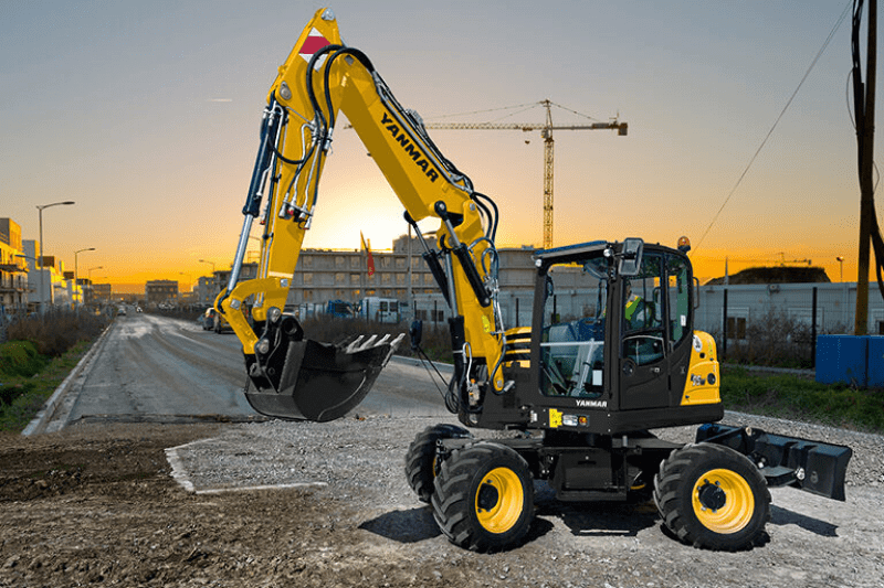 Kaufen des B95W Mobilbaggers von Yanmar