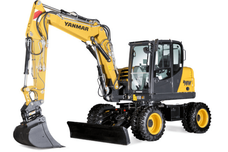 Maschinenbild des B95W Mobilbaggers von Yanmar