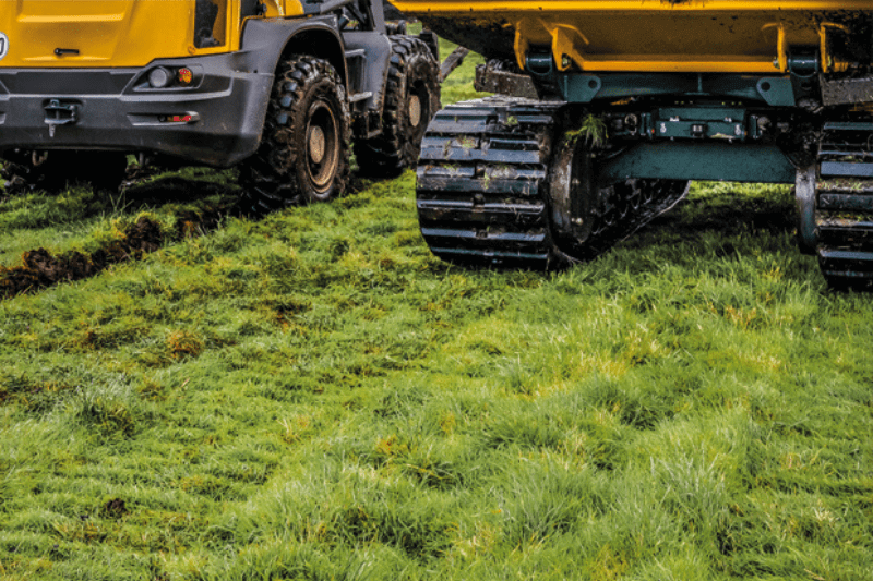 Bodenschonender Kettendumper C912s von Bergmann