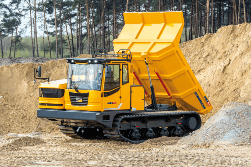 Heckmulde des Kettendumpers C912s von Bergmann