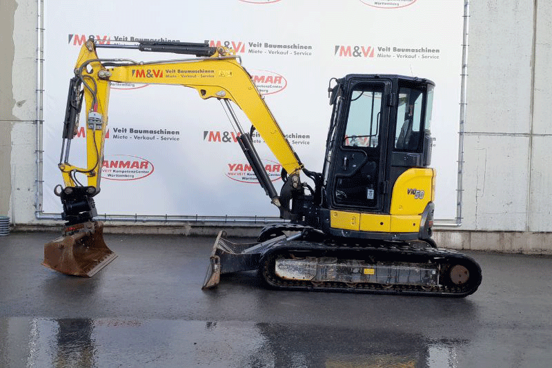 Yanmar ViO50-6 Minibagger Nullheck Bagger mieten