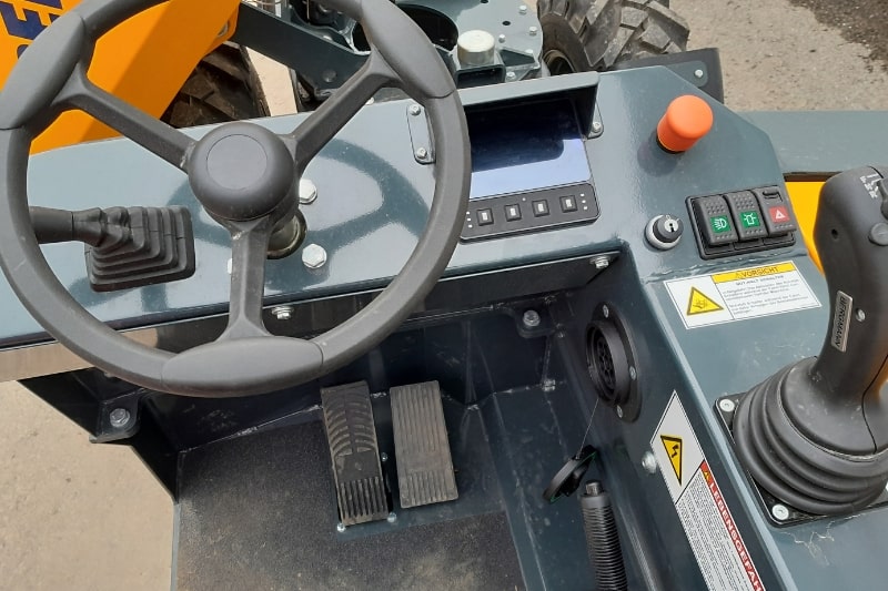 Lenkrad des Bergmann Dumpers C802