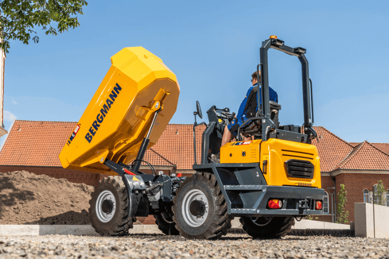 der Dumper Bergmann C805s im Einsatz