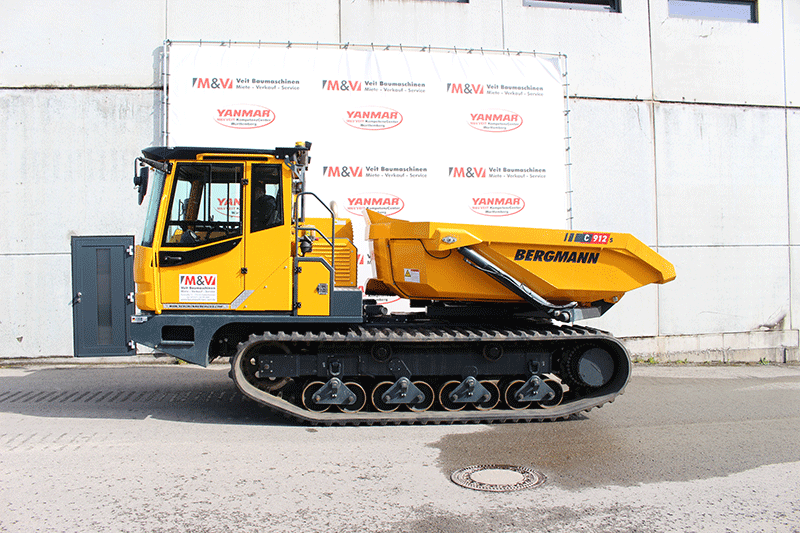 Ein Bergmann C912s Dumper in der Variante mit Rundkipper