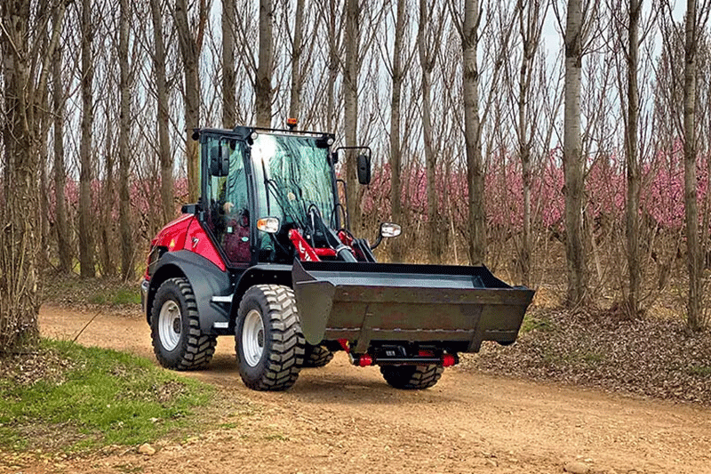 Brems Inch Pedal beim Yanmar V7 HW